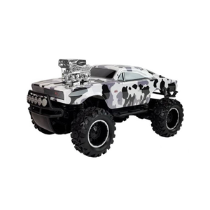 اسباب بازی ماشین کنترلی شارژی آفرود سفید مشکی Remote Controlled Off-Road 2.4G 1:10 -اسباب بازی